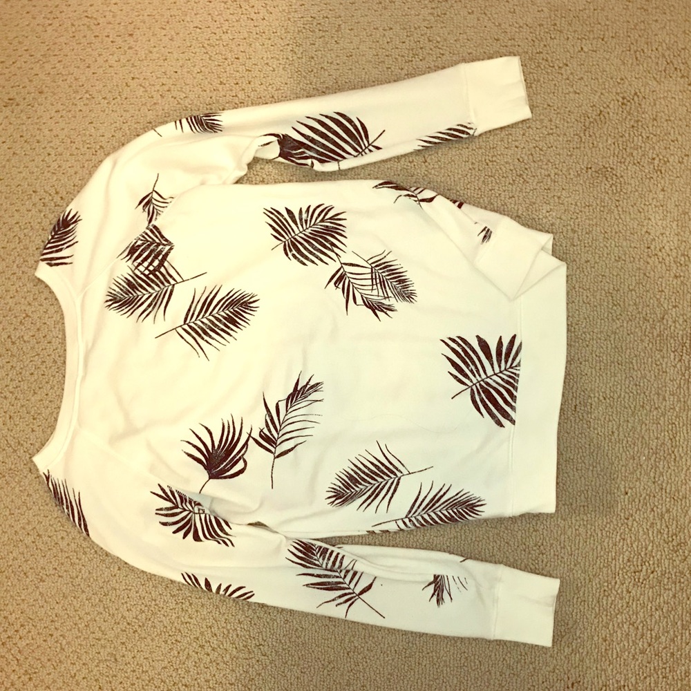 Palm print sweatshirt